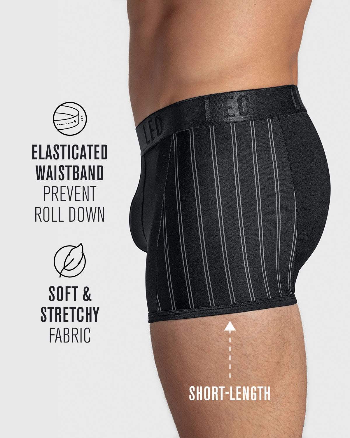 3-Pack Perfect Fit Trunk with Contrast Details