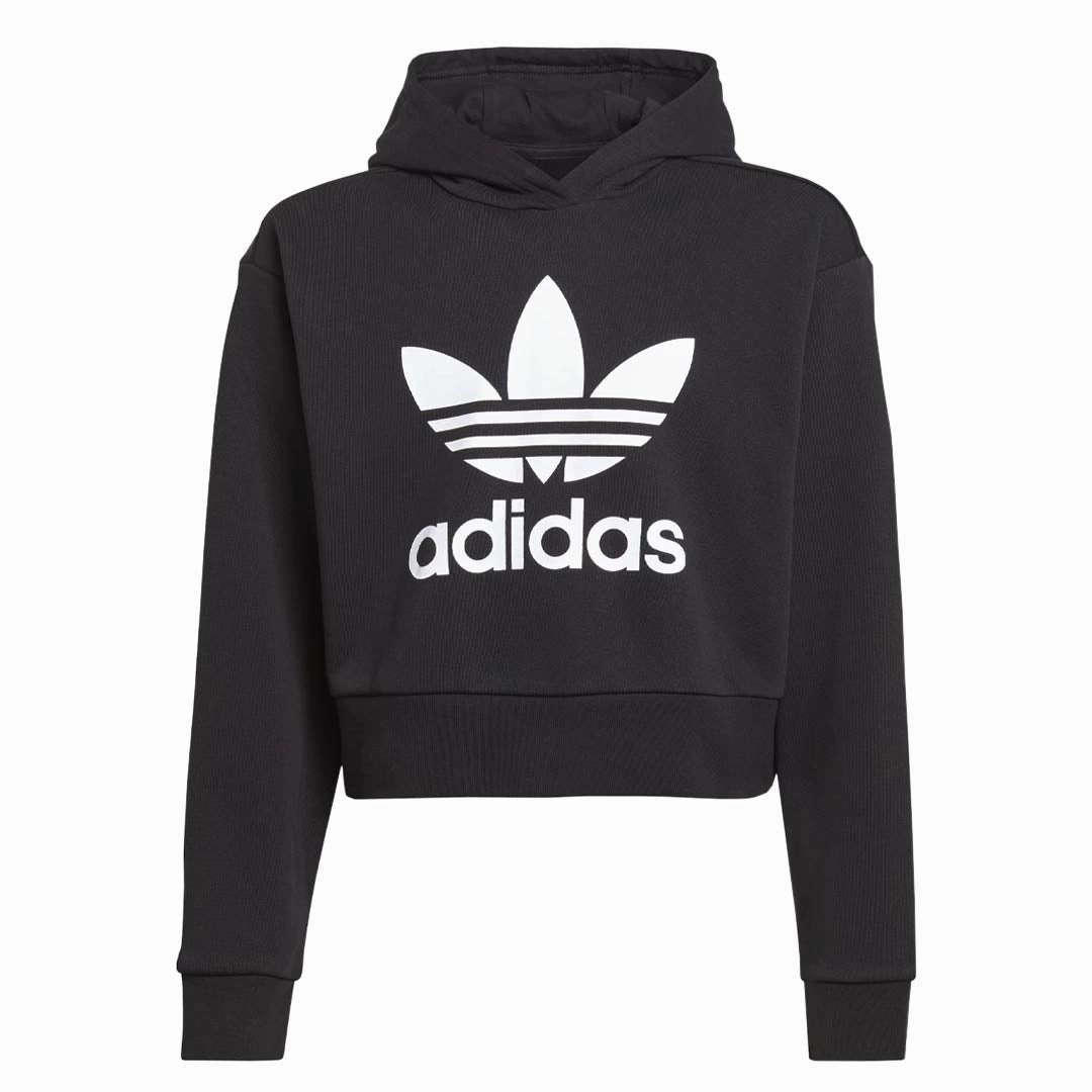 adidas - Girls' (Junior) Adicolor Cropped Hoodie (IJ9719)