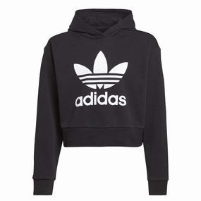 adidas - Girls' (Junior) Adicolor Cropped Hoodie (IJ9719)