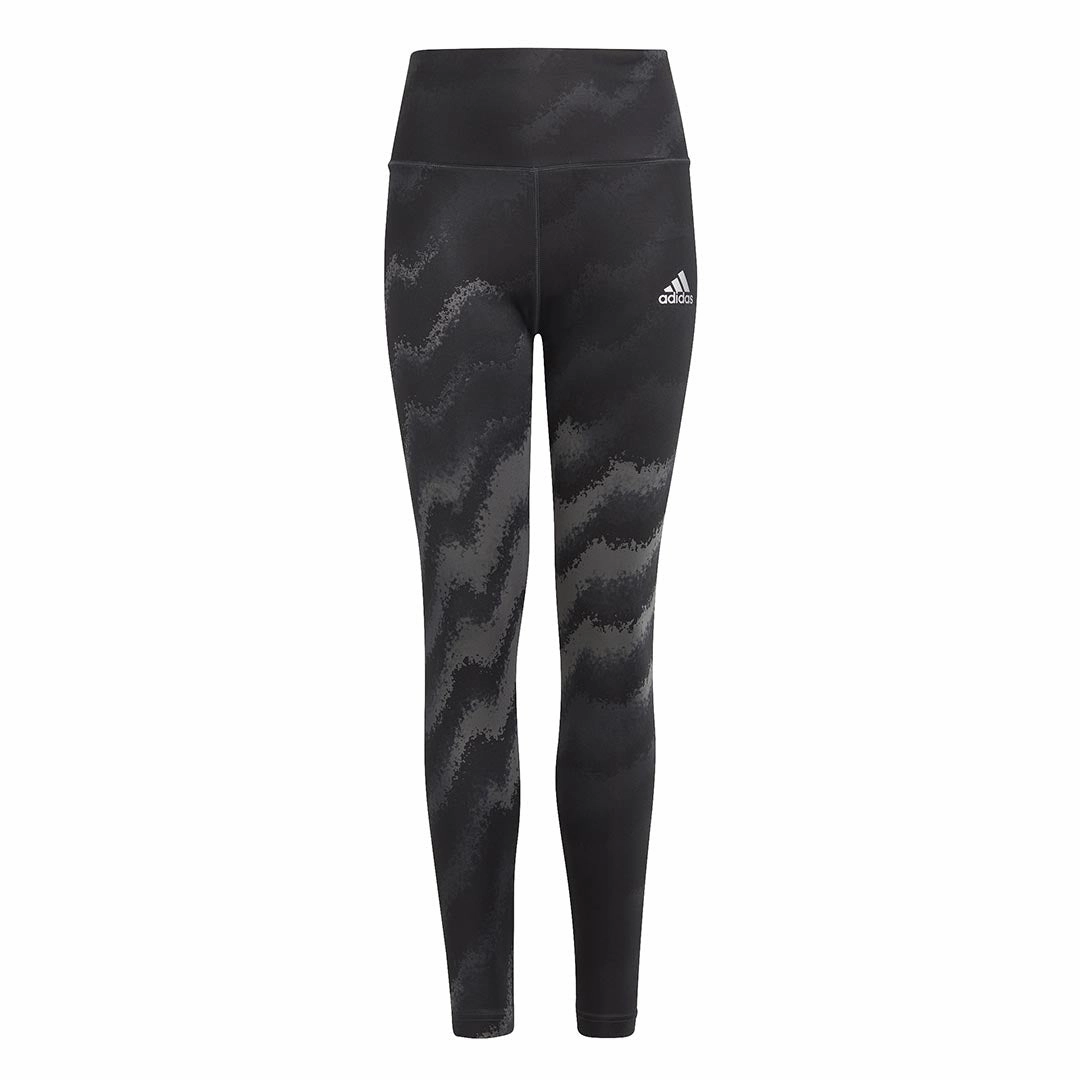 adidas - Girls' (Junior) Dance AEROREADY High Waist Printed Tights (HR5814)