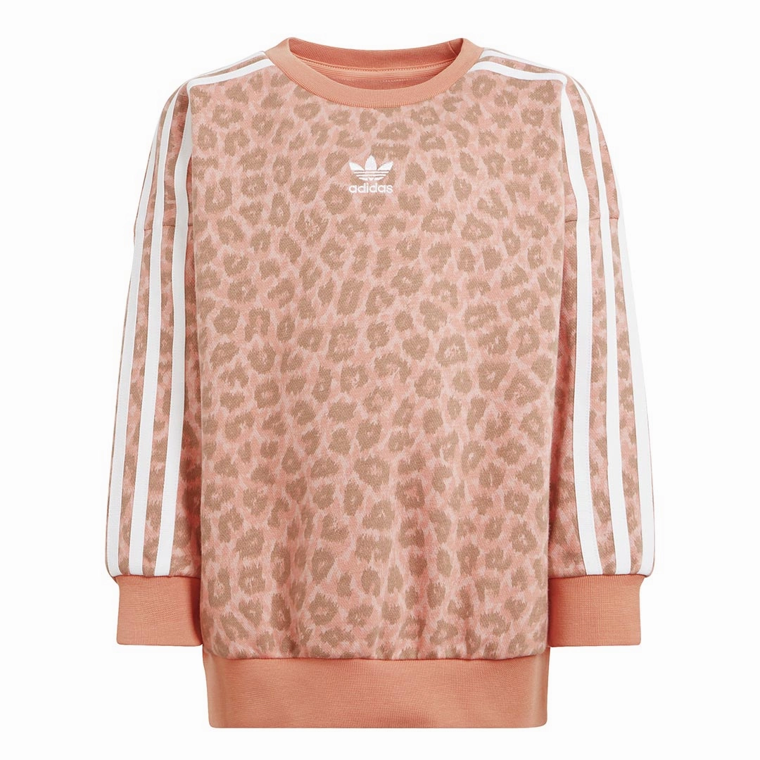 adidas - Girls' (Toddler & Junior) Animal Allover Print Crew & Leggings Set (IJ0743)