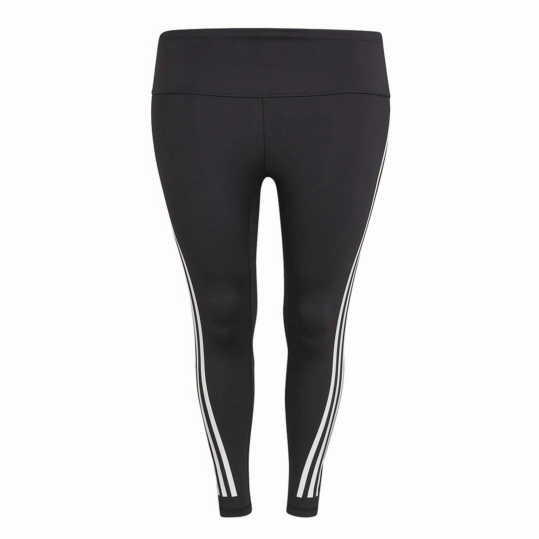 adidas - Women's Optime Trainicons 3-Stripes 7/8 Leggings (Plus Size) (H64212)