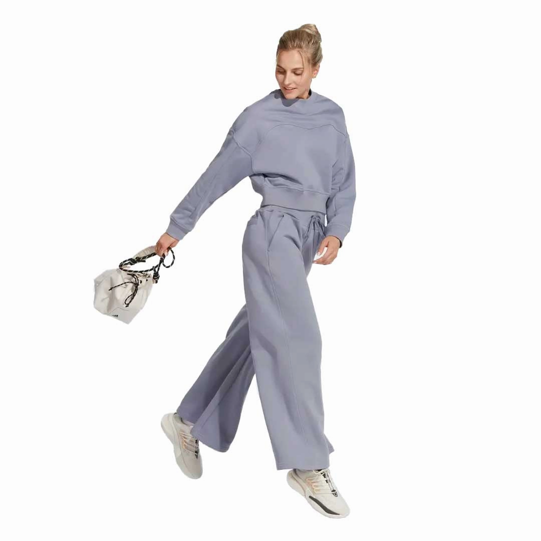 adidas - Womens' Lounge Fleece Wide Jogger (HZ4389)