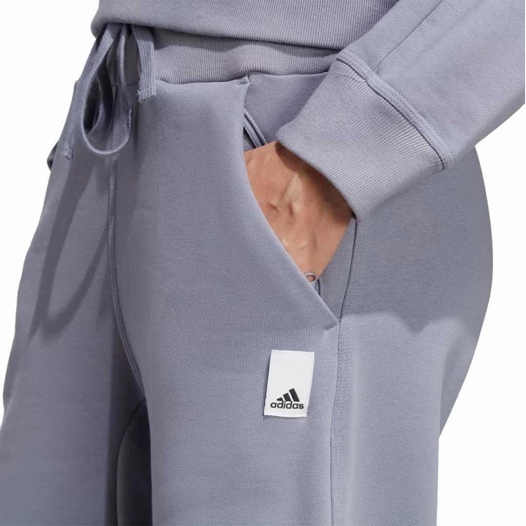 adidas - Womens' Lounge Fleece Wide Jogger (HZ4389)