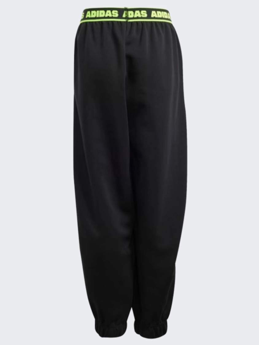 Adidas Dance Kids-Girls Sportswear Pant Black/Lucid Lime