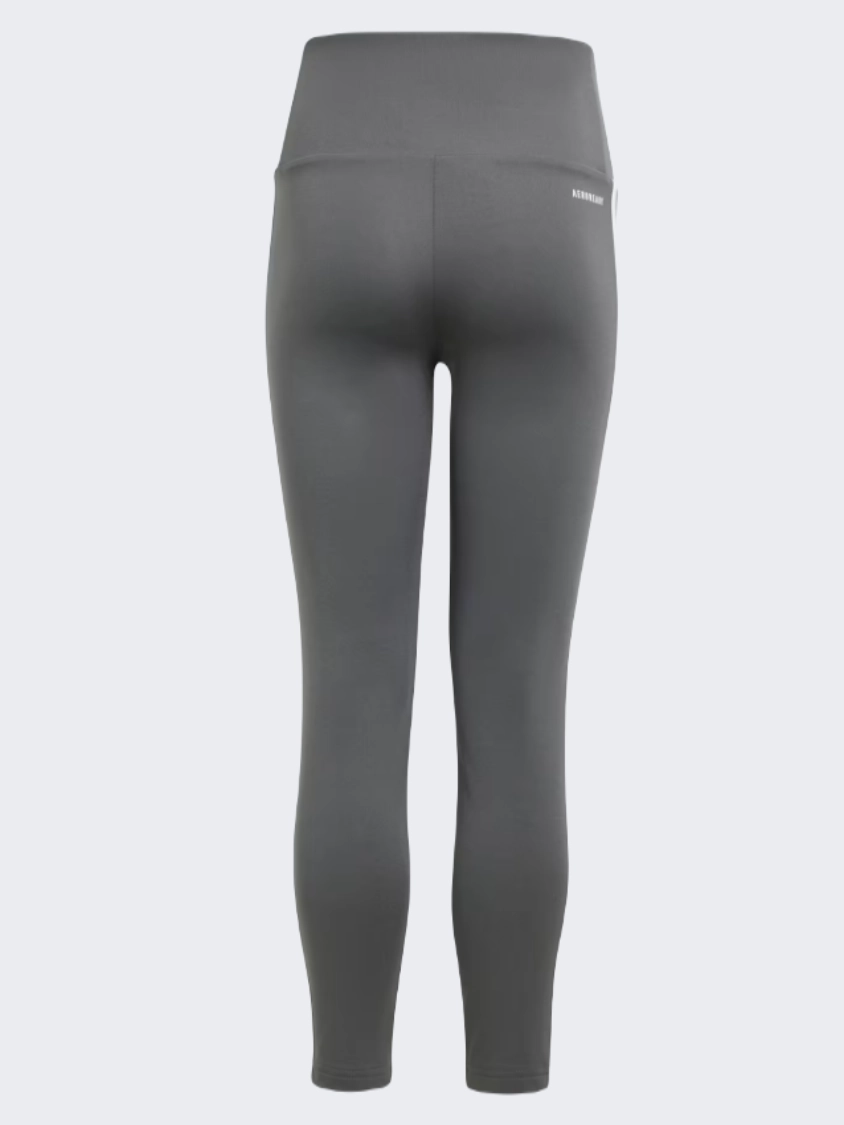 Adidas Essentials Aeoready 3 Stripes Kids-Girls Sportswear Tight Grey/White