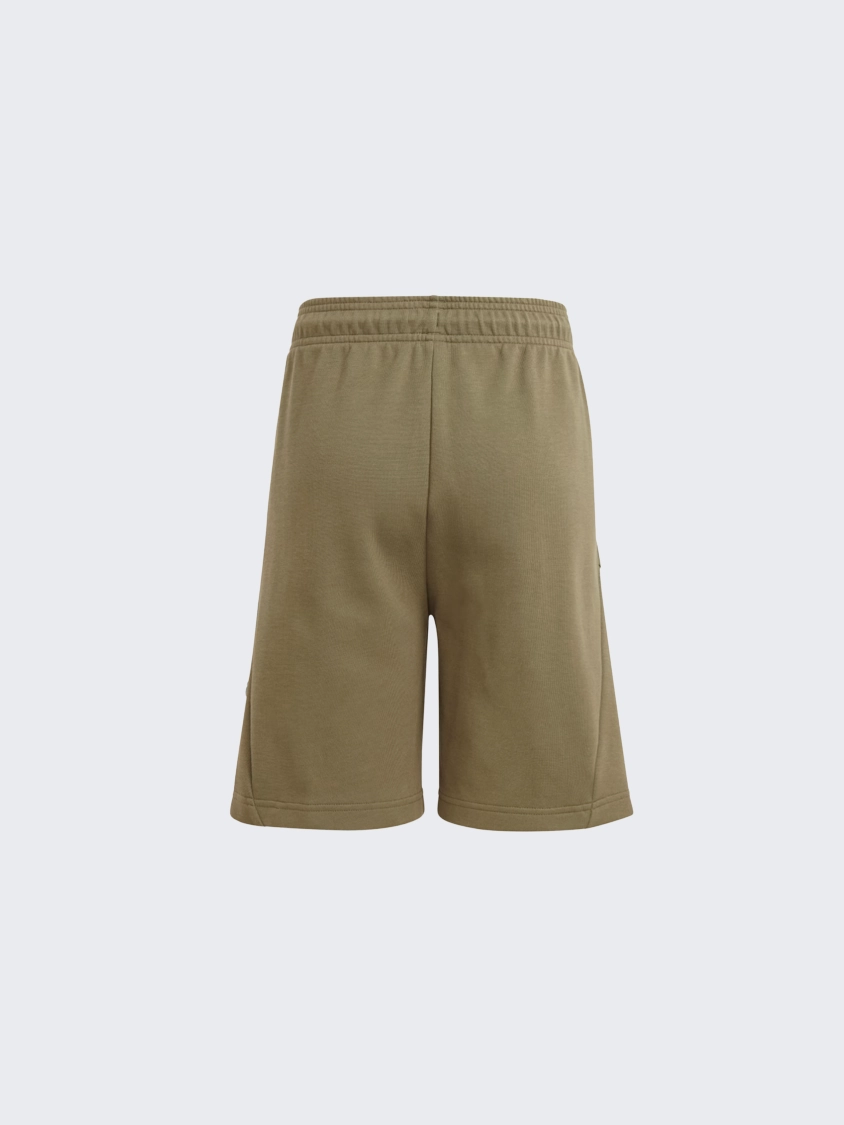 Adidas Future Icons Logo Kids-Unisex Sportswear Short Olive Strata/Black