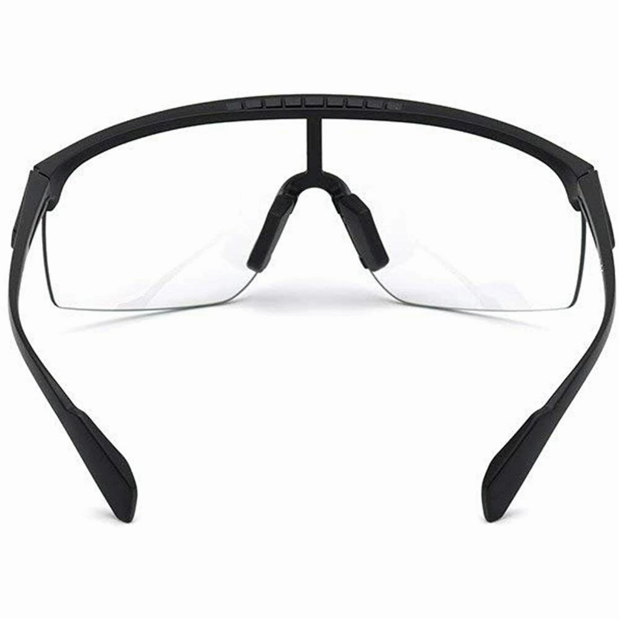 Adidas Men's Sunglasses - Shiny Black Half Rim Frame Smoke Lens | ADIDAS SP0005 01A