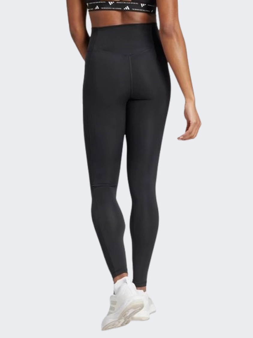Adidas Optime Essentials Stay In Play Women Training Tight Black