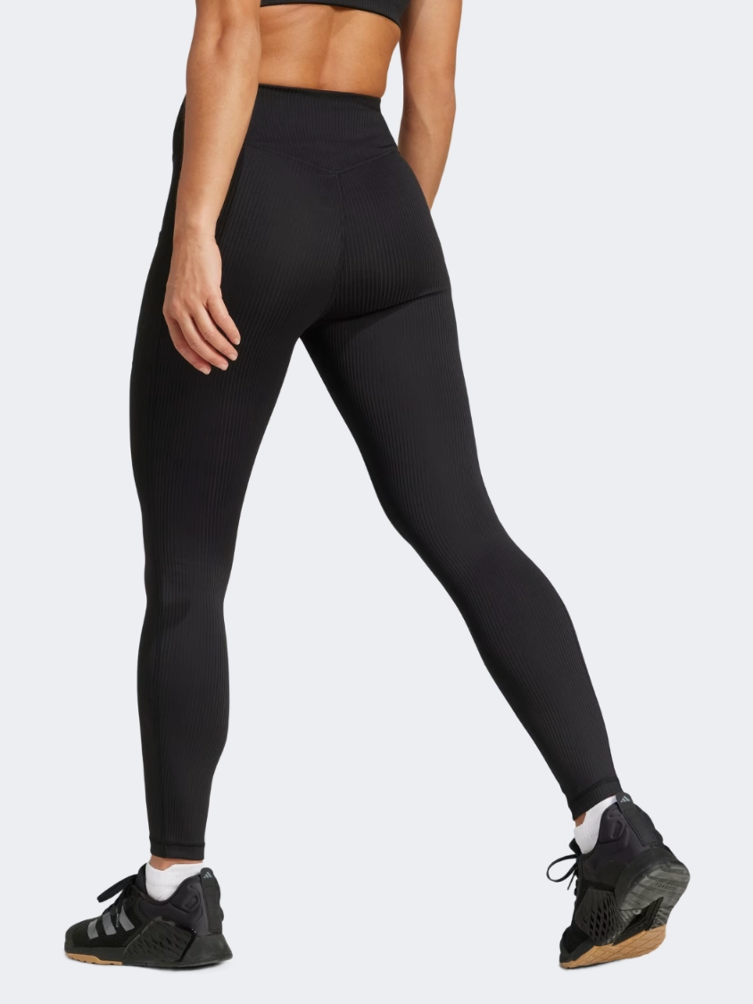 Adidas Optime Rib Women Training 7/8 Tight Black