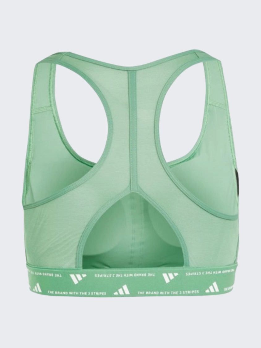 Adidas Powerreact Women Training Bra Preloved Green