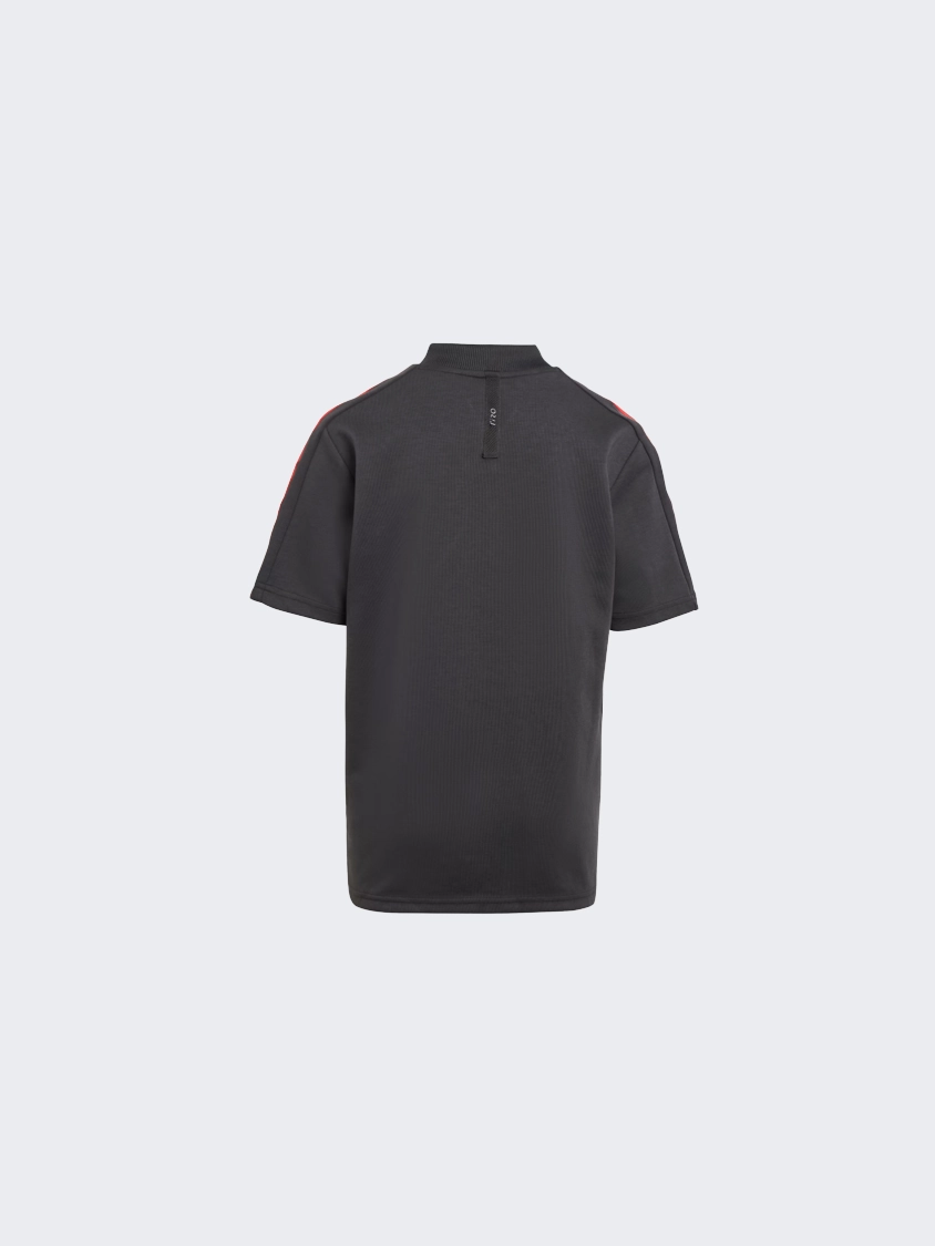 Adidas Tiro Kids-Boys Sportswear T-Shirt Black/Better Scarlet