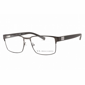 Armani Exchange Men's Eyeglasses - Dark Matte Gunmetal Rectangular | 0AX1019L 6089