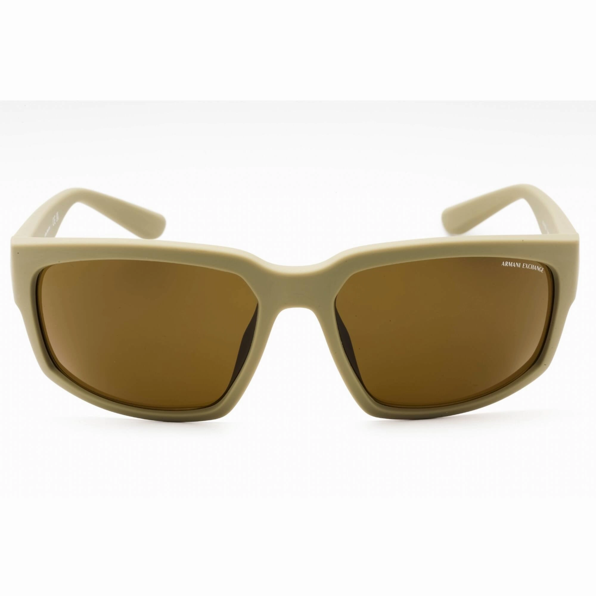 Armani Exchange Men's Sunglasses - Matte Beige Rectangular Frame | 0AX4142SU 834873