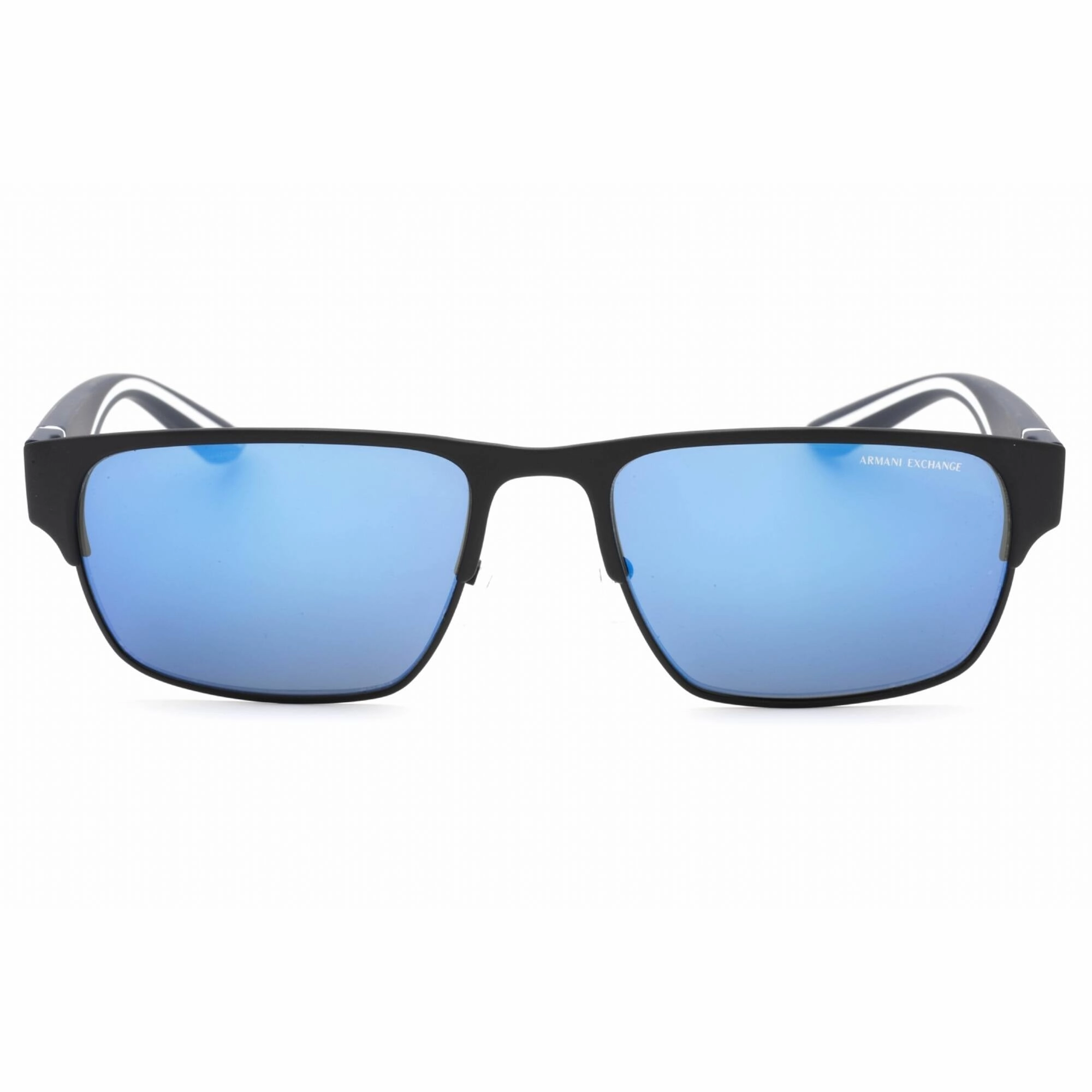 Armani Exchange Men's Sunglasses - Matte Blue Rectangular Frame | 0AX2046S 609955
