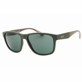 Armani Exchange Men's Sunglasses - Matte Green Square Plastic Frame | 0AX4135S 830171