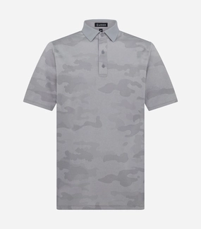 ASHER Jacquard Camo Polo