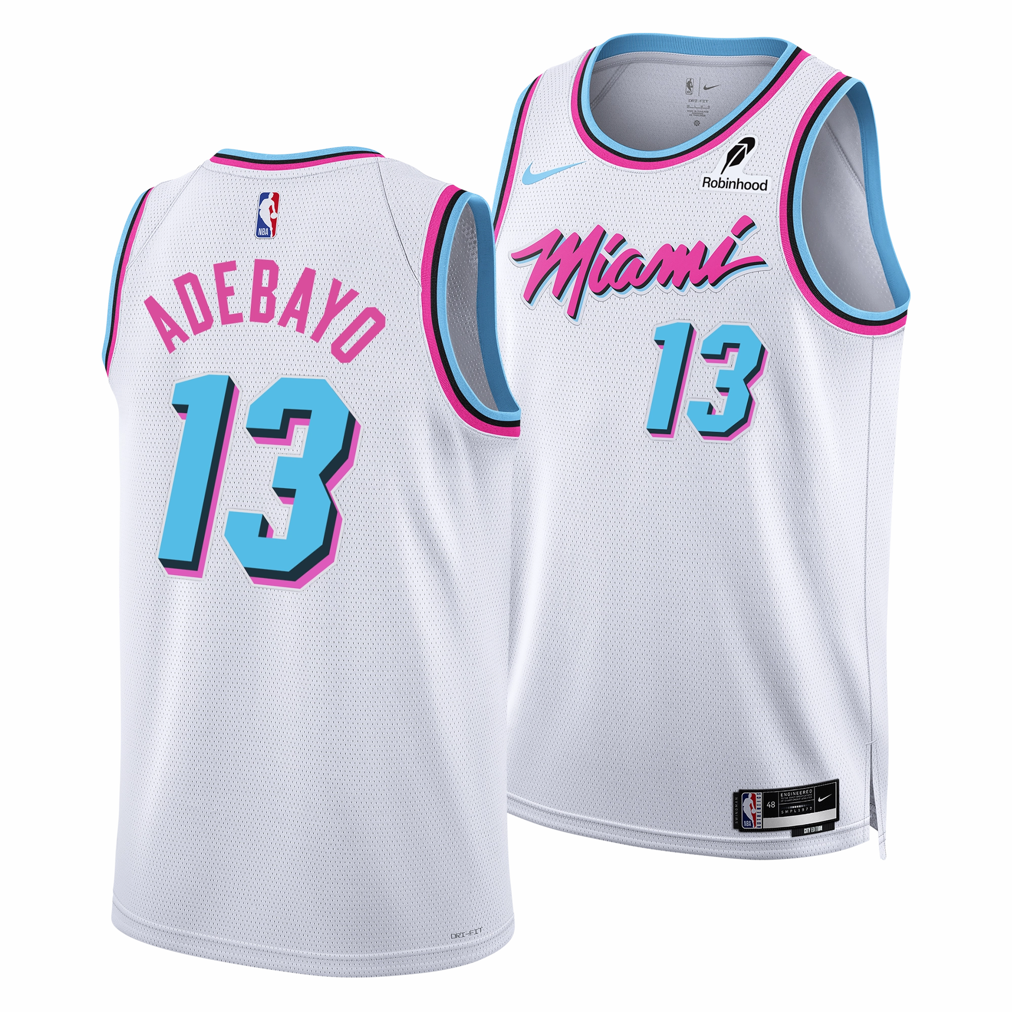 Bam Adebayo Nike Original Vice Youth Swingman Jersey