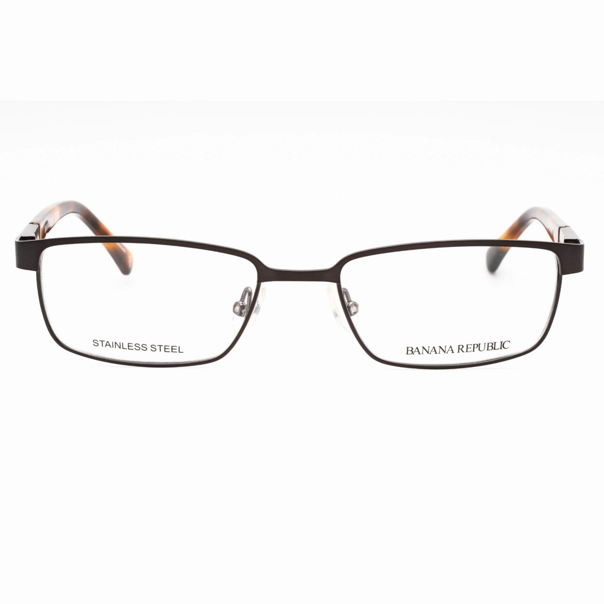 Banana Republic Men's Eyeglasses - Black Ruthenium Havana Full Rim | BR 100 08HT 00