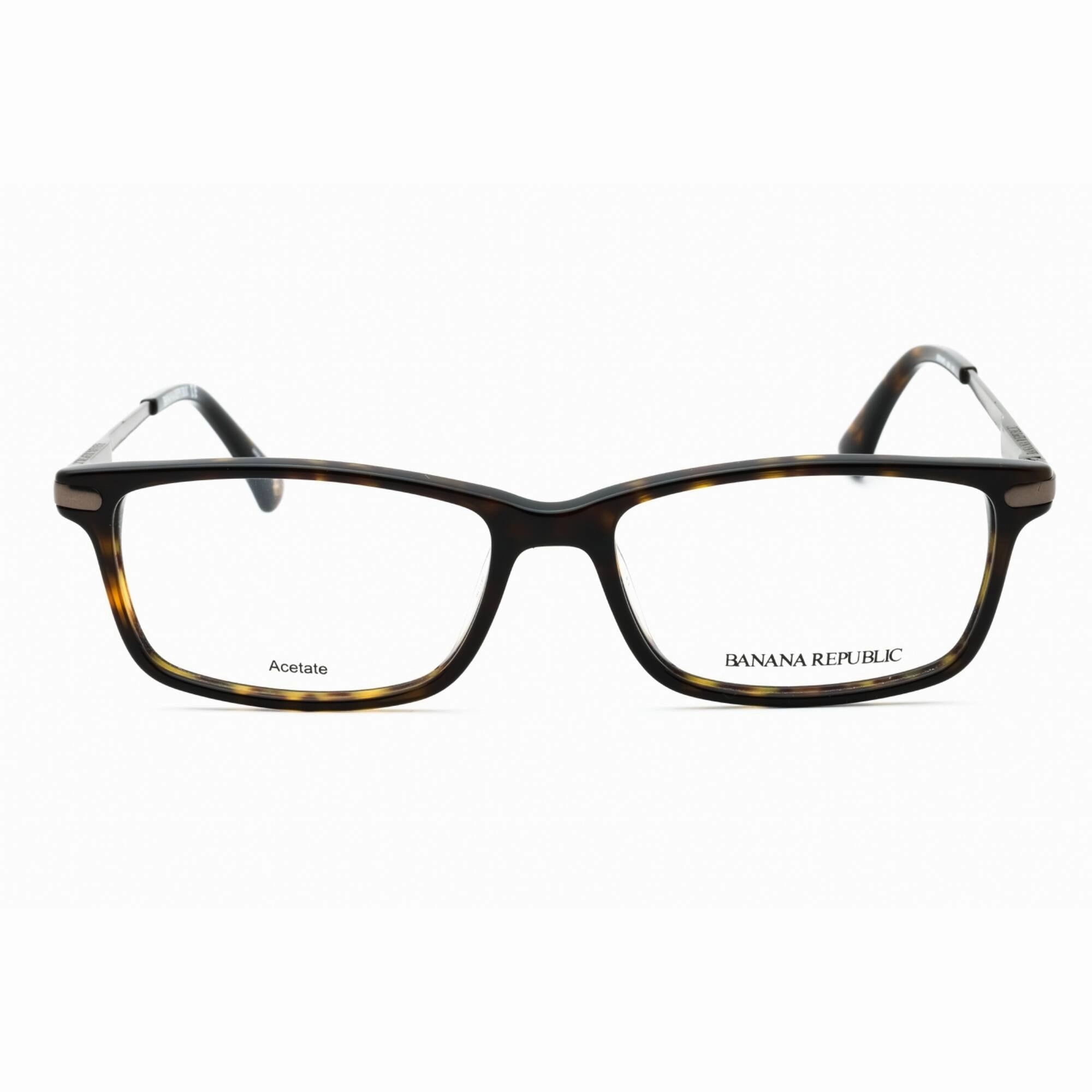 Banana Republic Men's Eyeglasses - Dark Havana Rectangular Frame | Bernard 0086 00