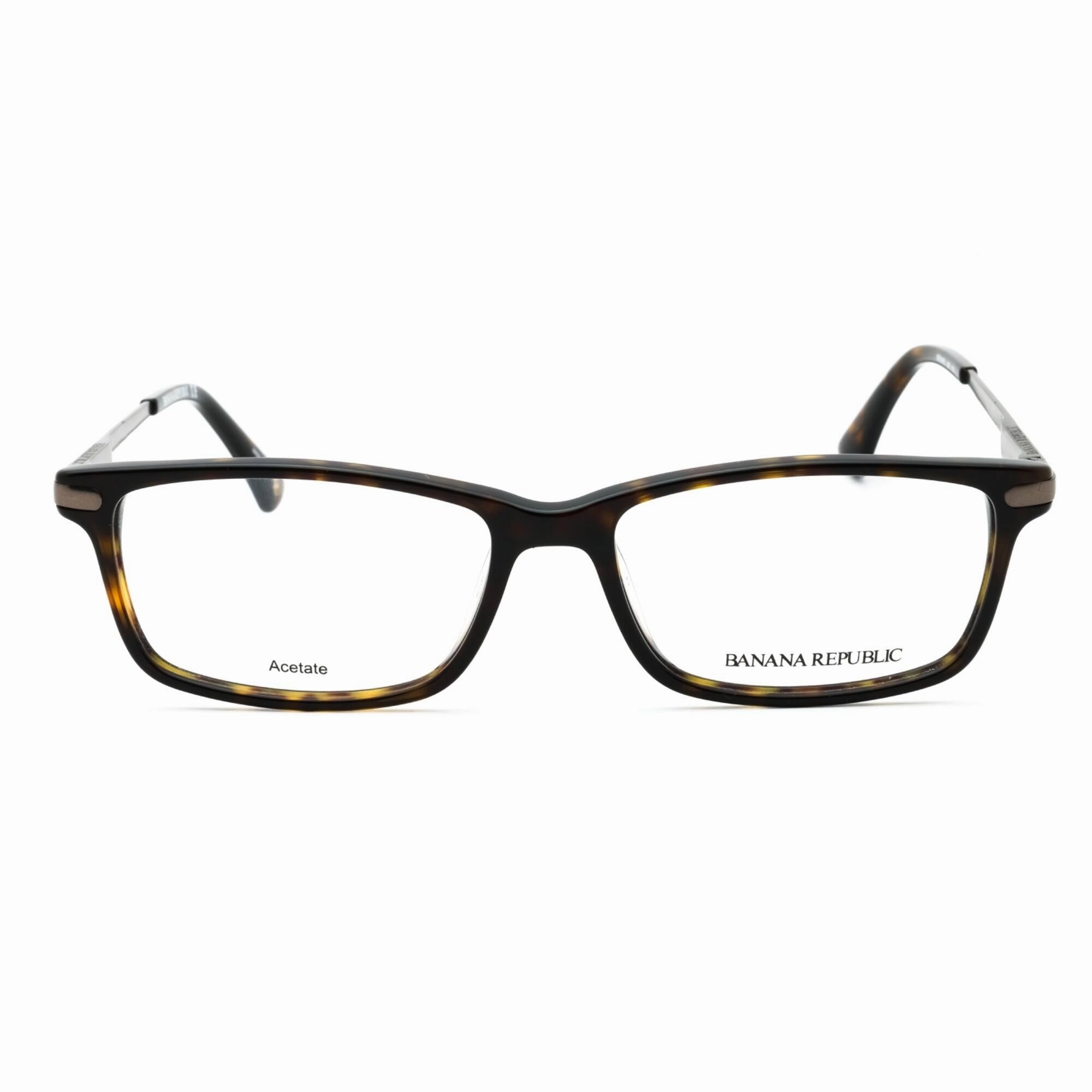 Banana Republic Men's Eyeglasses - Dark Havana Rectangular Frame | Bernard 0086 00