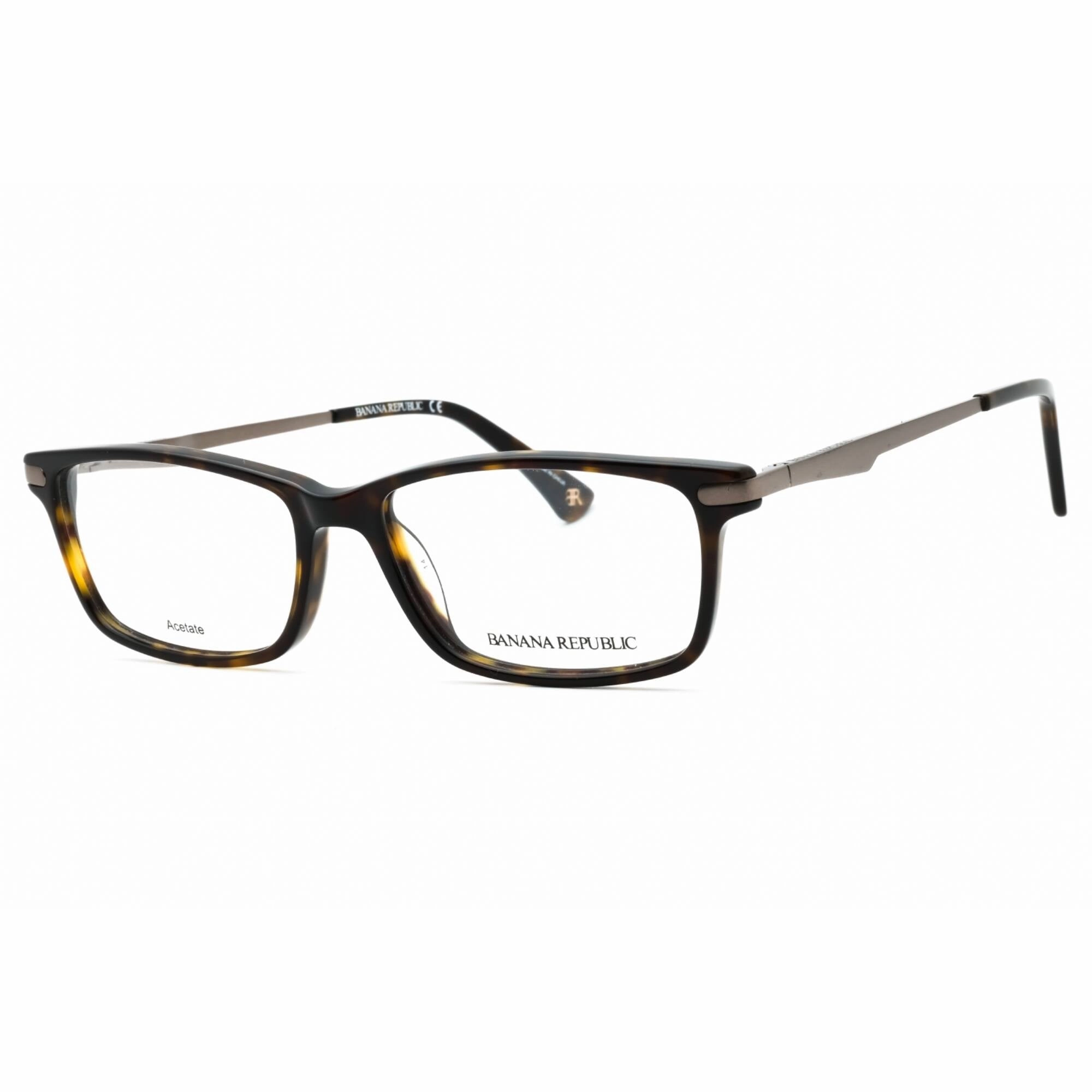 Banana Republic Men's Eyeglasses - Dark Havana Rectangular Frame | Bernard 0086 00