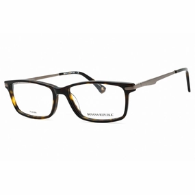 Banana Republic Men's Eyeglasses - Dark Havana Rectangular Frame | Bernard 0086 00