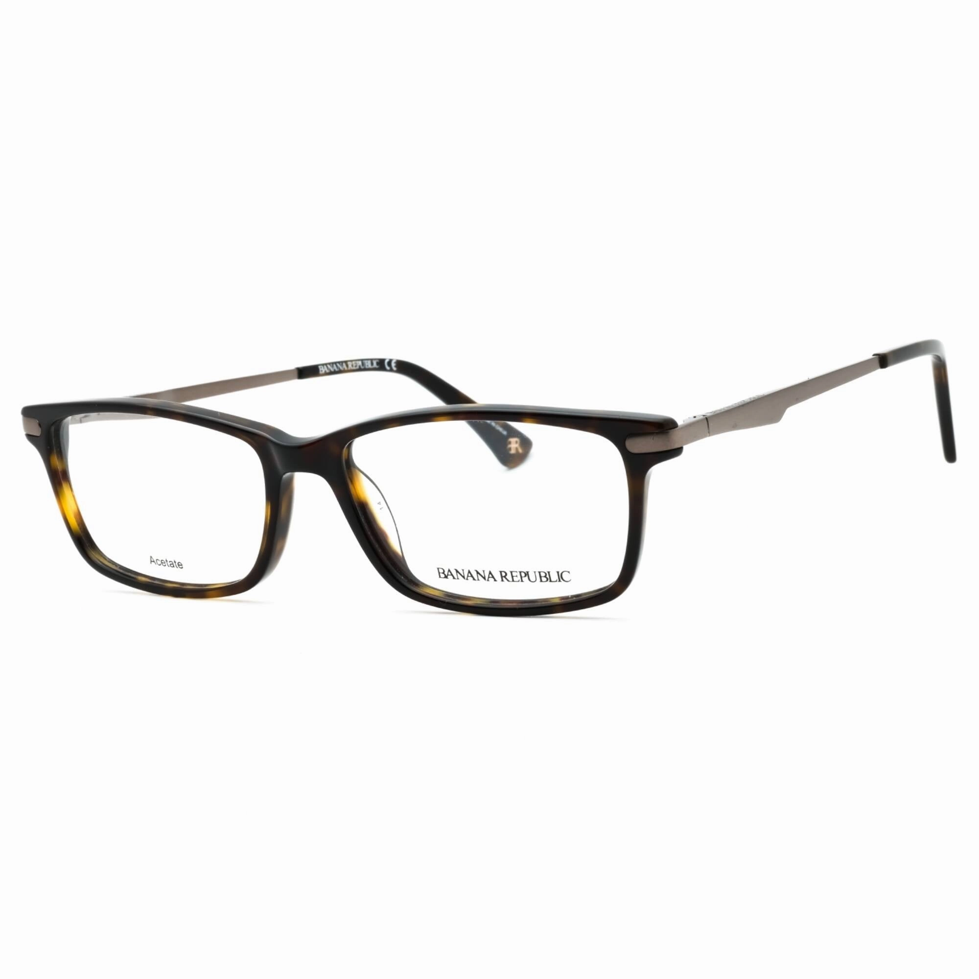 Banana Republic Men's Eyeglasses - Dark Havana Rectangular Frame | Bernard 0086 00