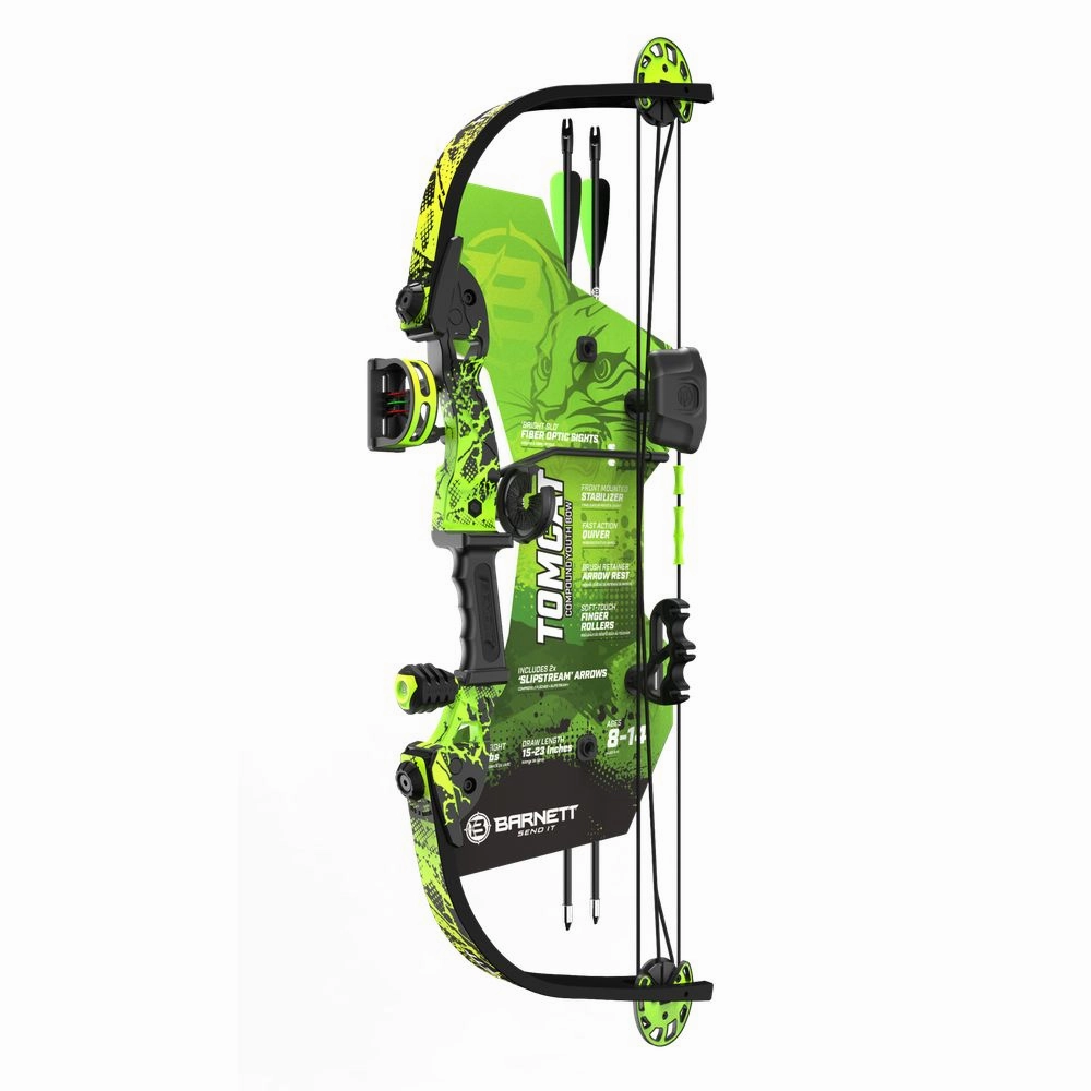Barnett Outdoors BAR30019 Tomcat G3 Youth Bow Green 17-22 Lbs Draw Weight