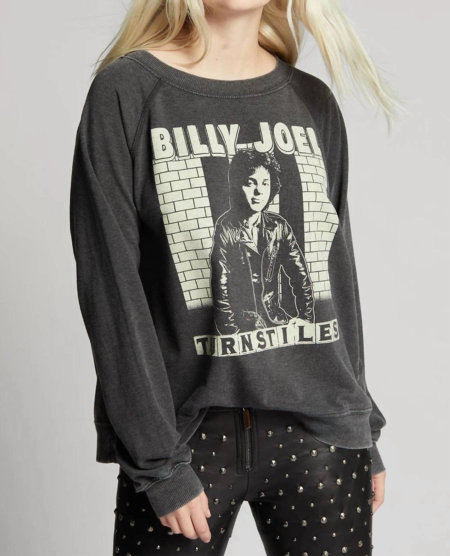 Billy Joel Turnstiles Sweatshirt In Black