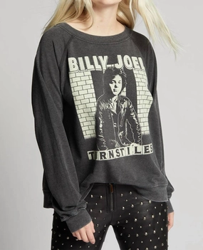 Billy Joel Turnstiles Sweatshirt In Black