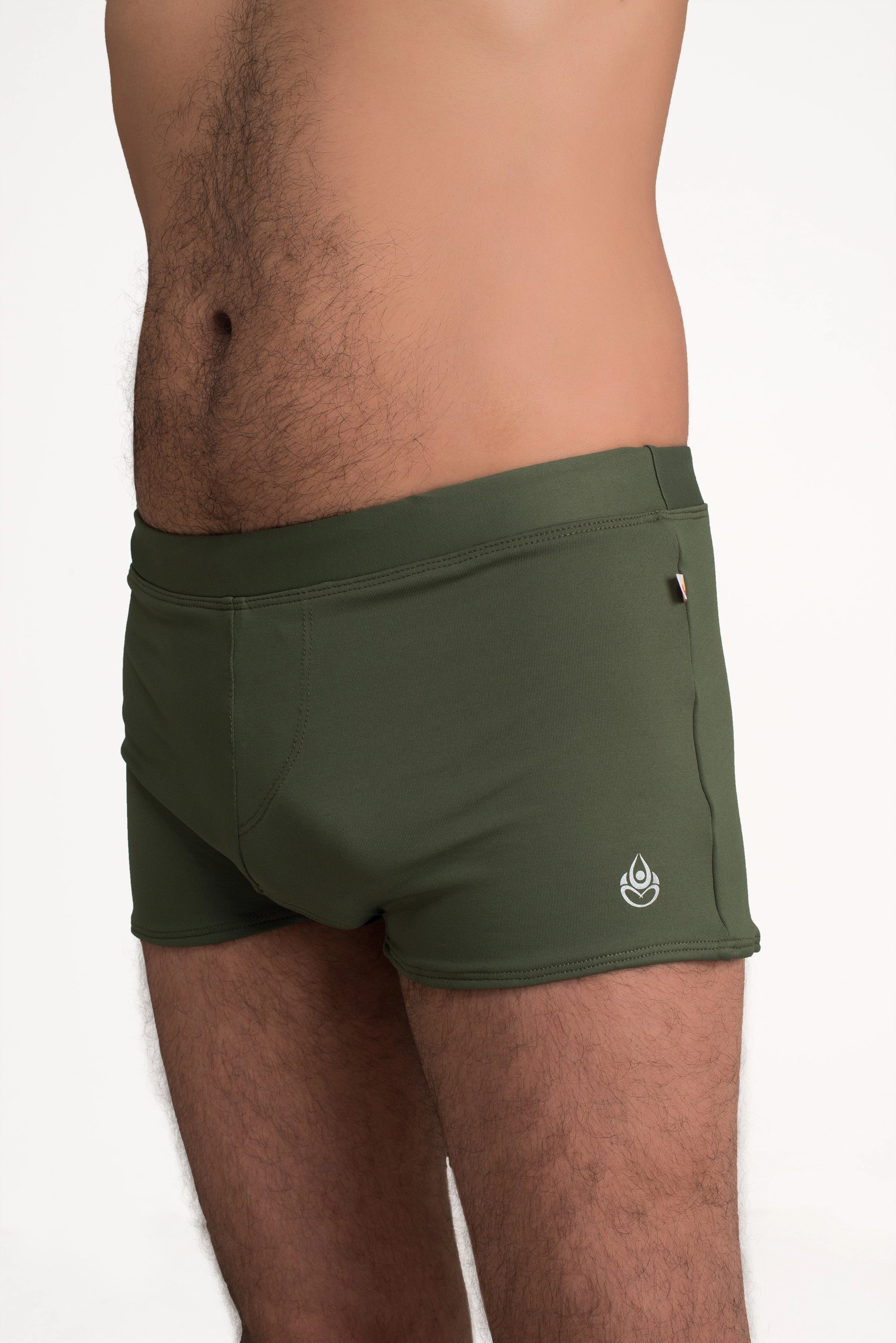 Brazilian Style Trunks, Jungle Green Supplex