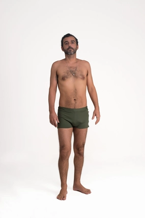 Brazilian Style Trunks, Jungle Green Supplex