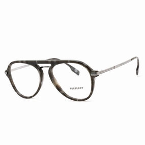 Burberry Men's Eyeglasses - Full Rim Aviator Charcoal Check Plastic | 0BE2377 3804