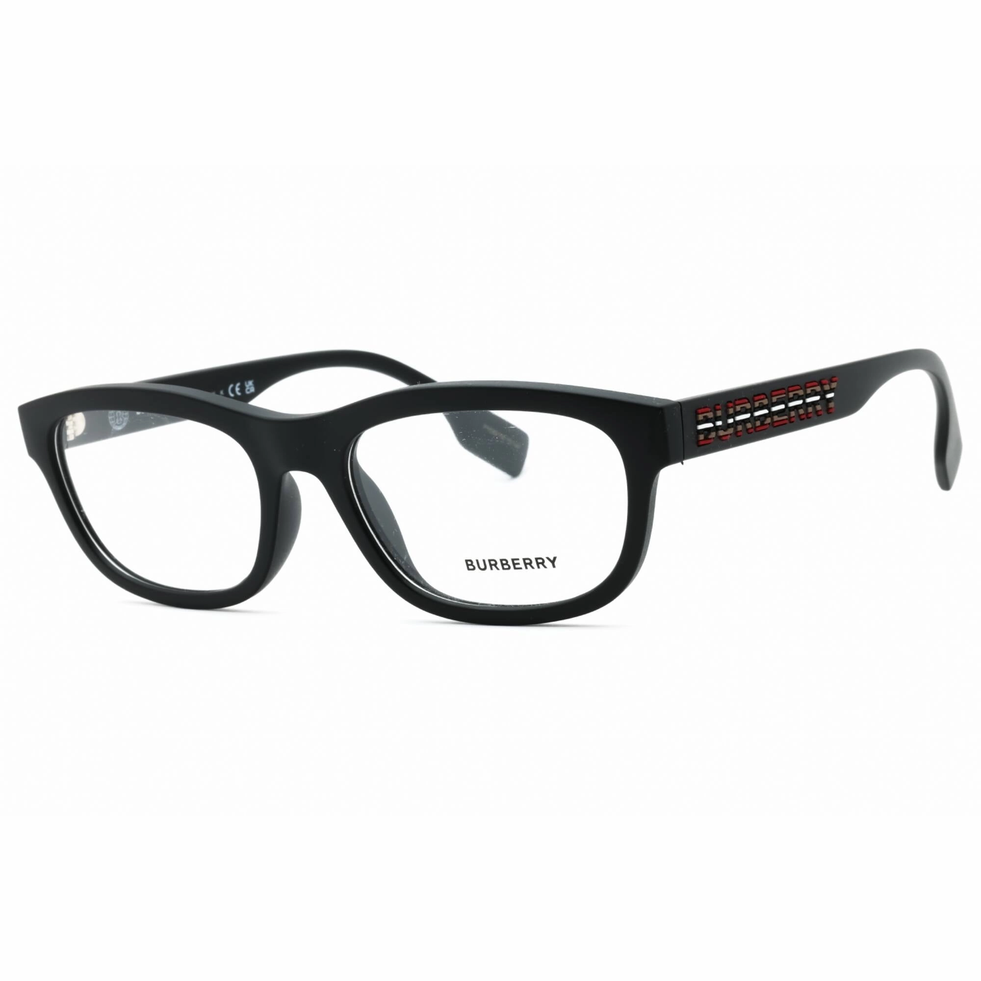 Burberry Men's Eyeglasses - Matte Black Plastic Rectangular Full Rim | 0BE2385U 3464