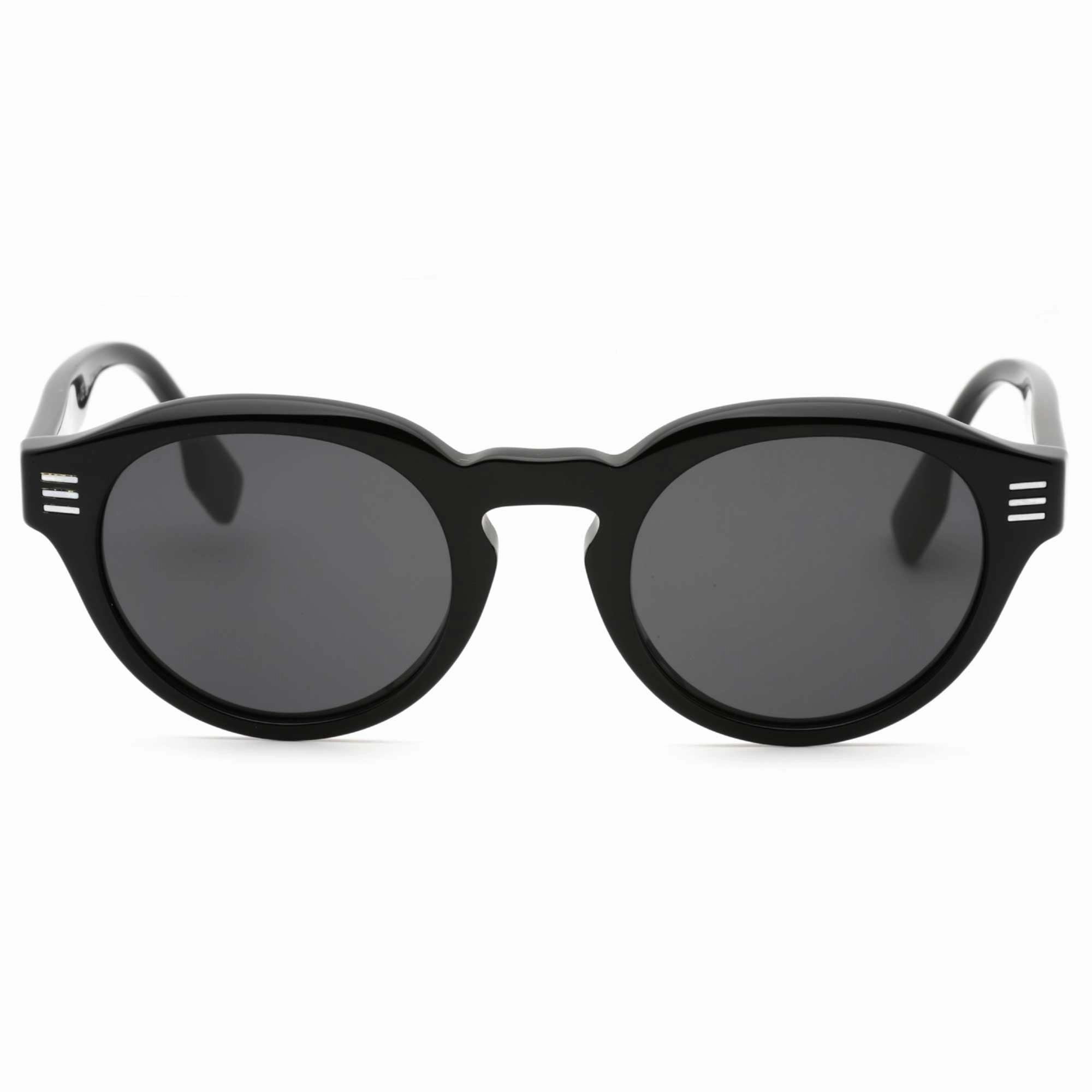 Burberry Men's Sunglasses - Black Plastic Round Shape Full Rim Frame | 0BE4404 300187