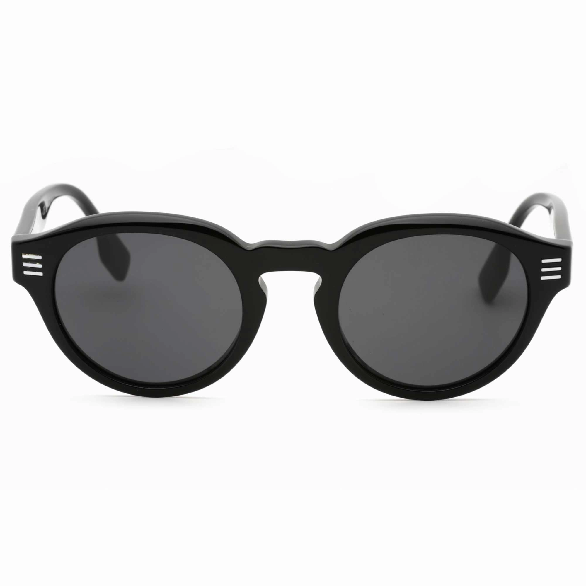 Burberry Men's Sunglasses - Black Plastic Round Shape Full Rim Frame | 0BE4404 300187