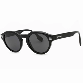 Burberry Men's Sunglasses - Black Plastic Round Shape Full Rim Frame | 0BE4404 300187