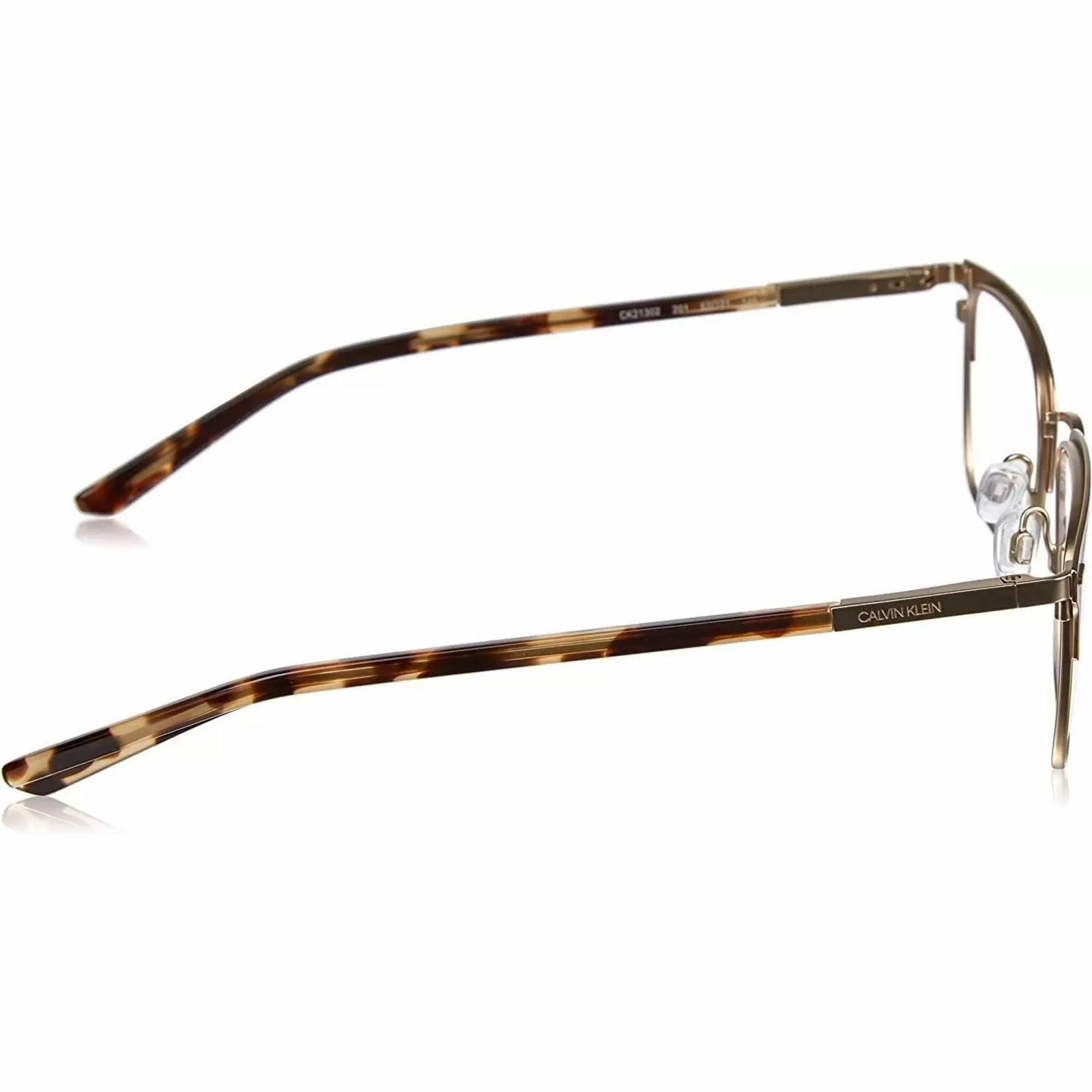 Calvin Klein Men's Eyeglasses - Satin Dark Brown Metal | CALVIN KLEIN CK21302 201
