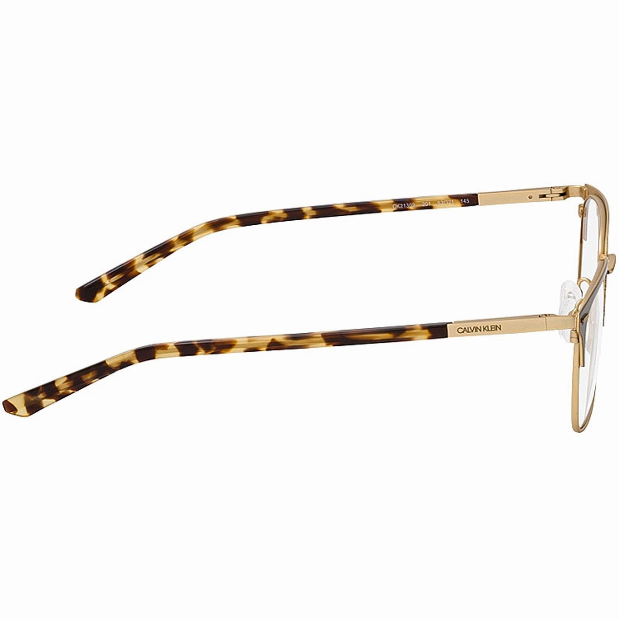 Calvin Klein Men's Eyeglasses - Satin Dark Brown Metal | CALVIN KLEIN CK21302 201