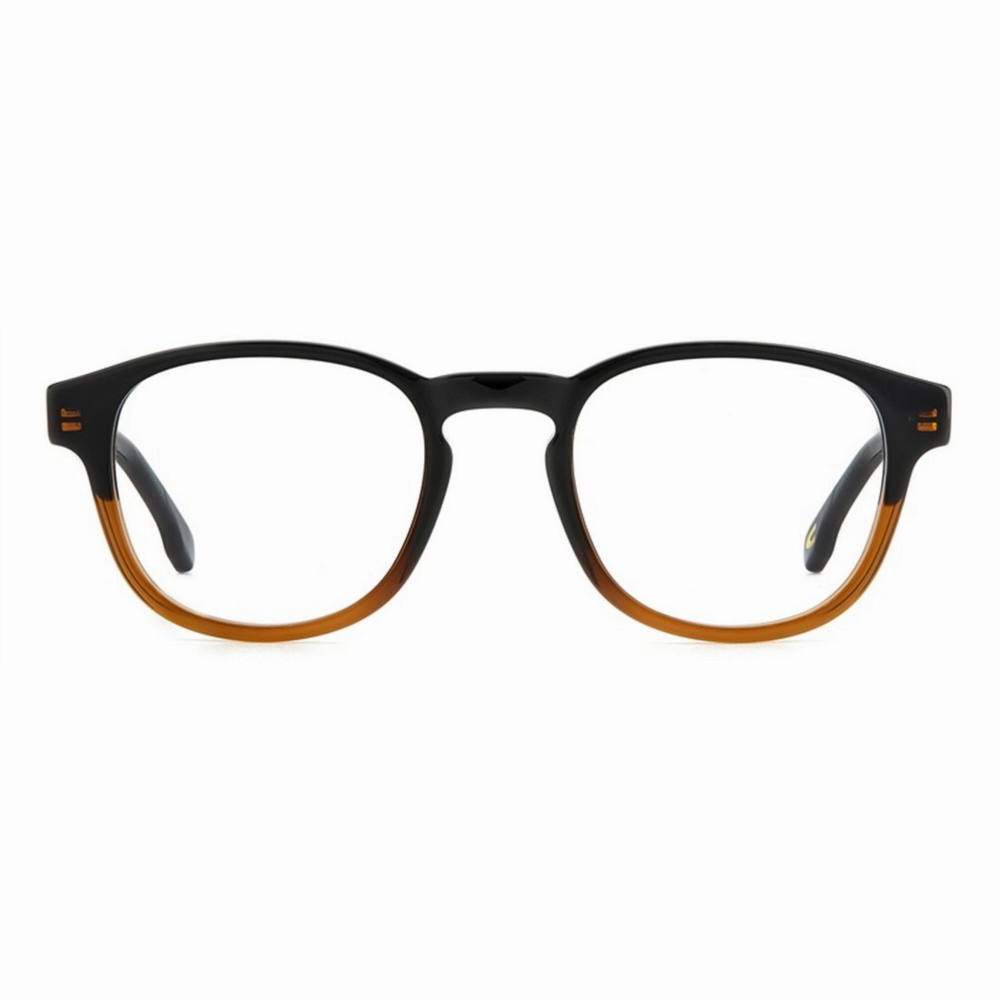 Carrera Men's Eyeglasses - Black Brown Acetate Full Rim Pantos Shape Frame | 294 0R60