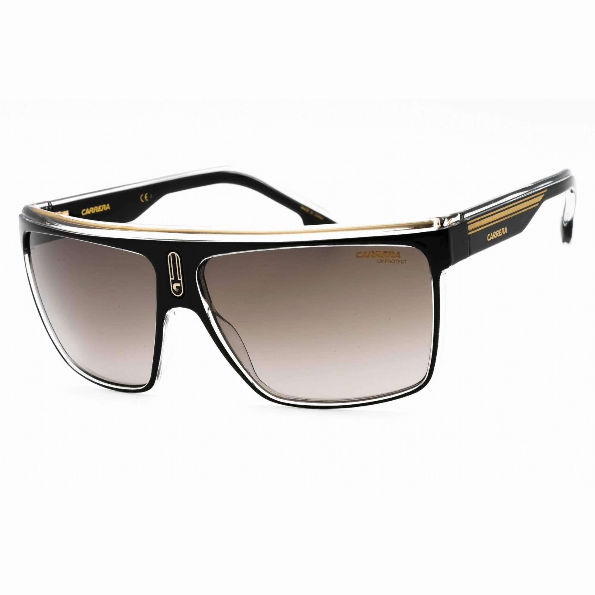 Carrera Men's Sunglasses - Black Gold Rectangular Frame | CARRERA 22/N 02M2 HA