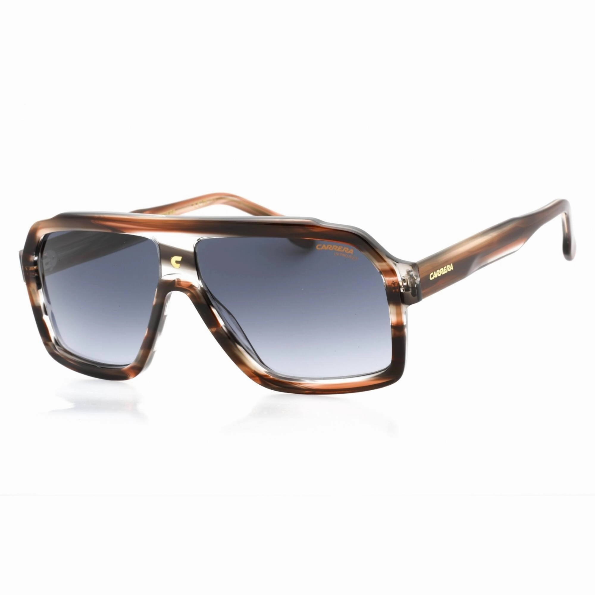 Carrera Men's Sunglasses - Brown Horn Plastic Square Frame | CARRERA 1053/S 0HQZ 9O