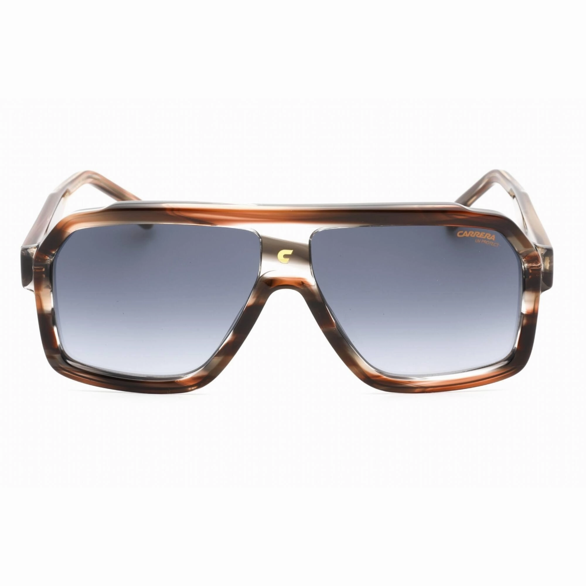Carrera Men's Sunglasses - Brown Horn Plastic Square Frame | CARRERA 1053/S 0HQZ 9O