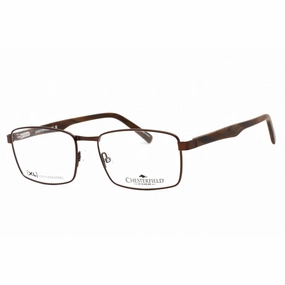 Chesterfield Men's Eyeglasses - Dark Brown Metal Frame Clear Lens | CH 93XL 0R0Z 00