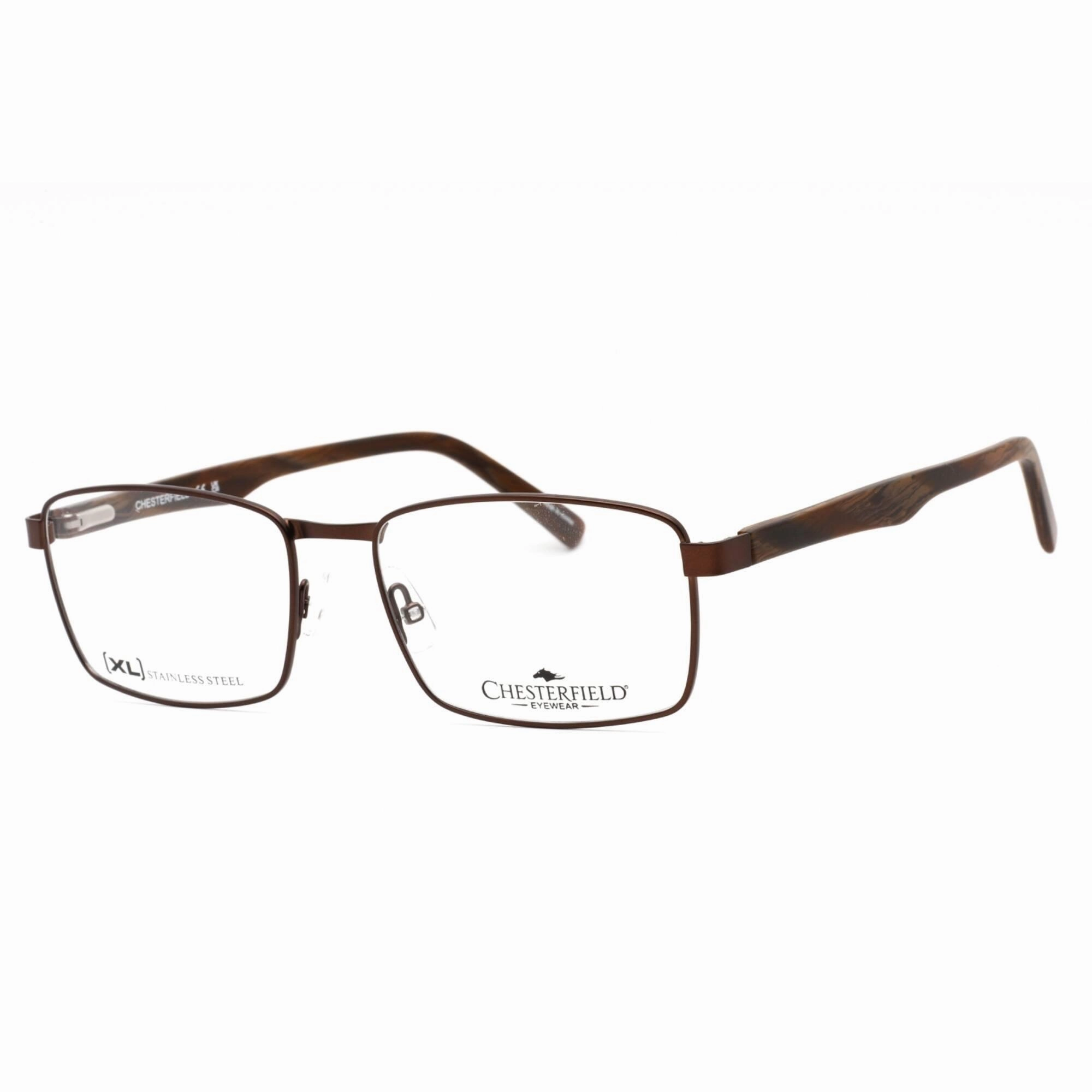 Chesterfield Men's Eyeglasses - Dark Brown Metal Frame Clear Lens | CH 93XL 0R0Z 00