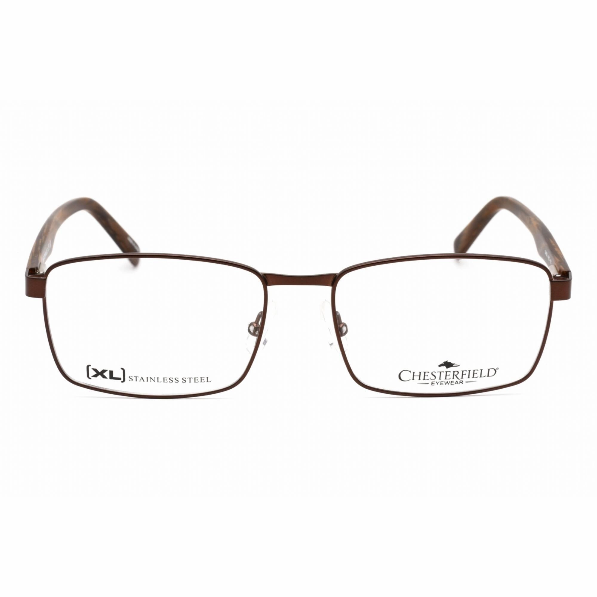 Chesterfield Men's Eyeglasses - Dark Brown Metal Frame Clear Lens | CH 93XL 0R0Z 00