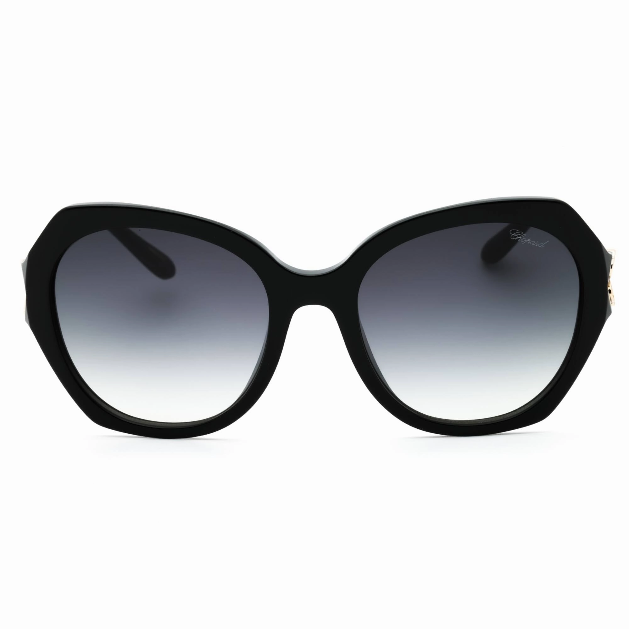 Chopard Women's Sunglasses - Shiny Black Acetate Full Rim Oversized | SCH354V 0700