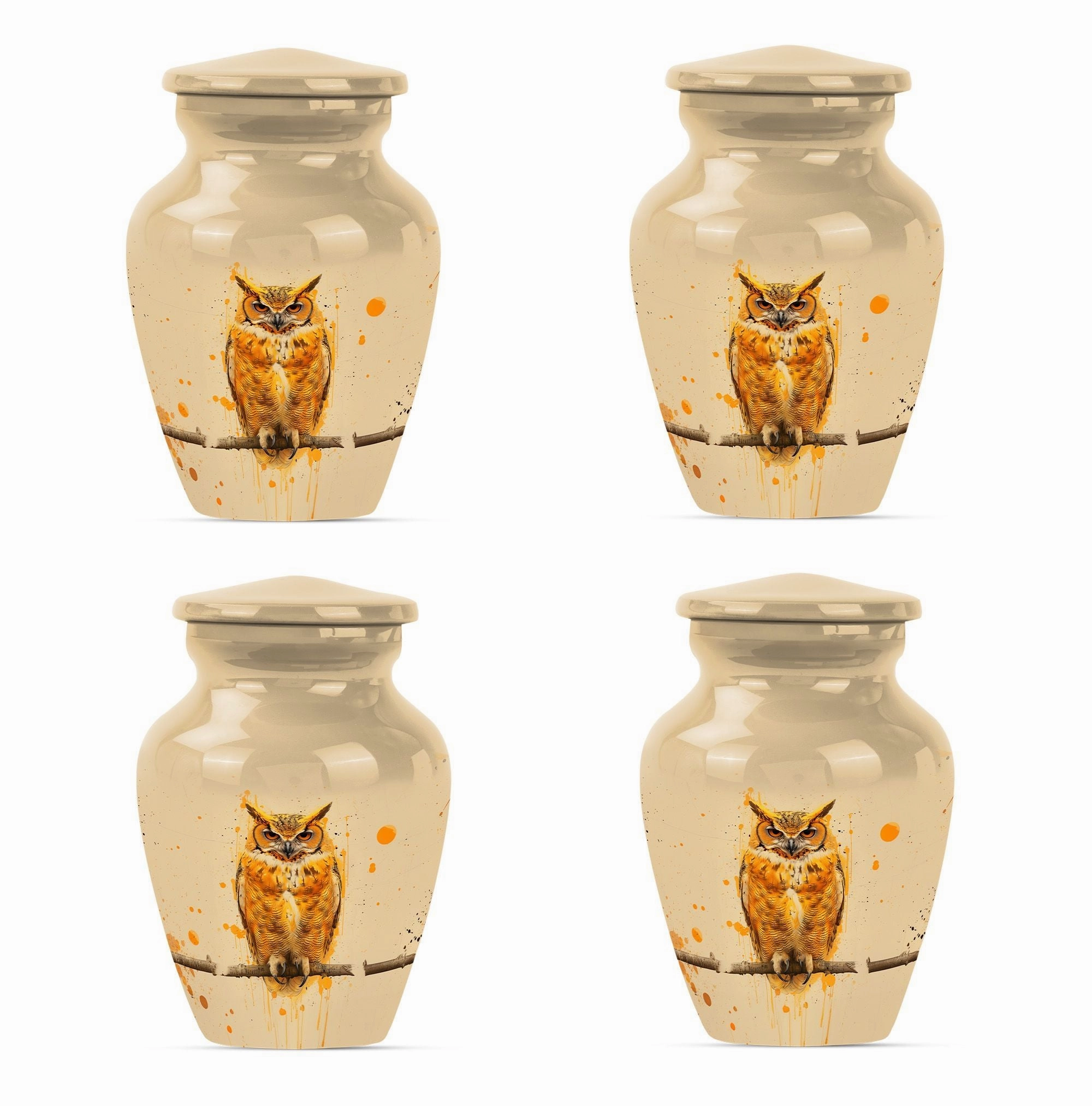 Classic Owl Cremation Urn for Adult Men's Cremation Ashes
