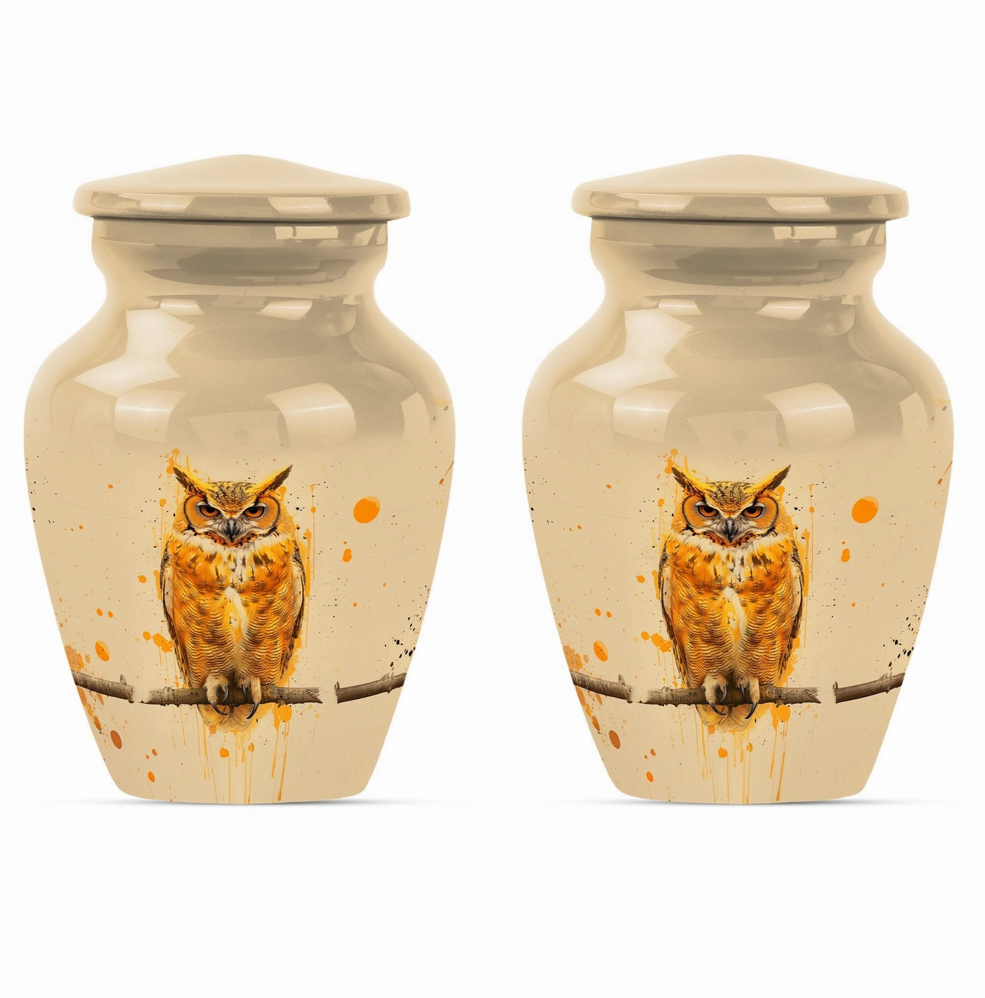 Classic Owl Cremation Urn for Adult Men's Cremation Ashes